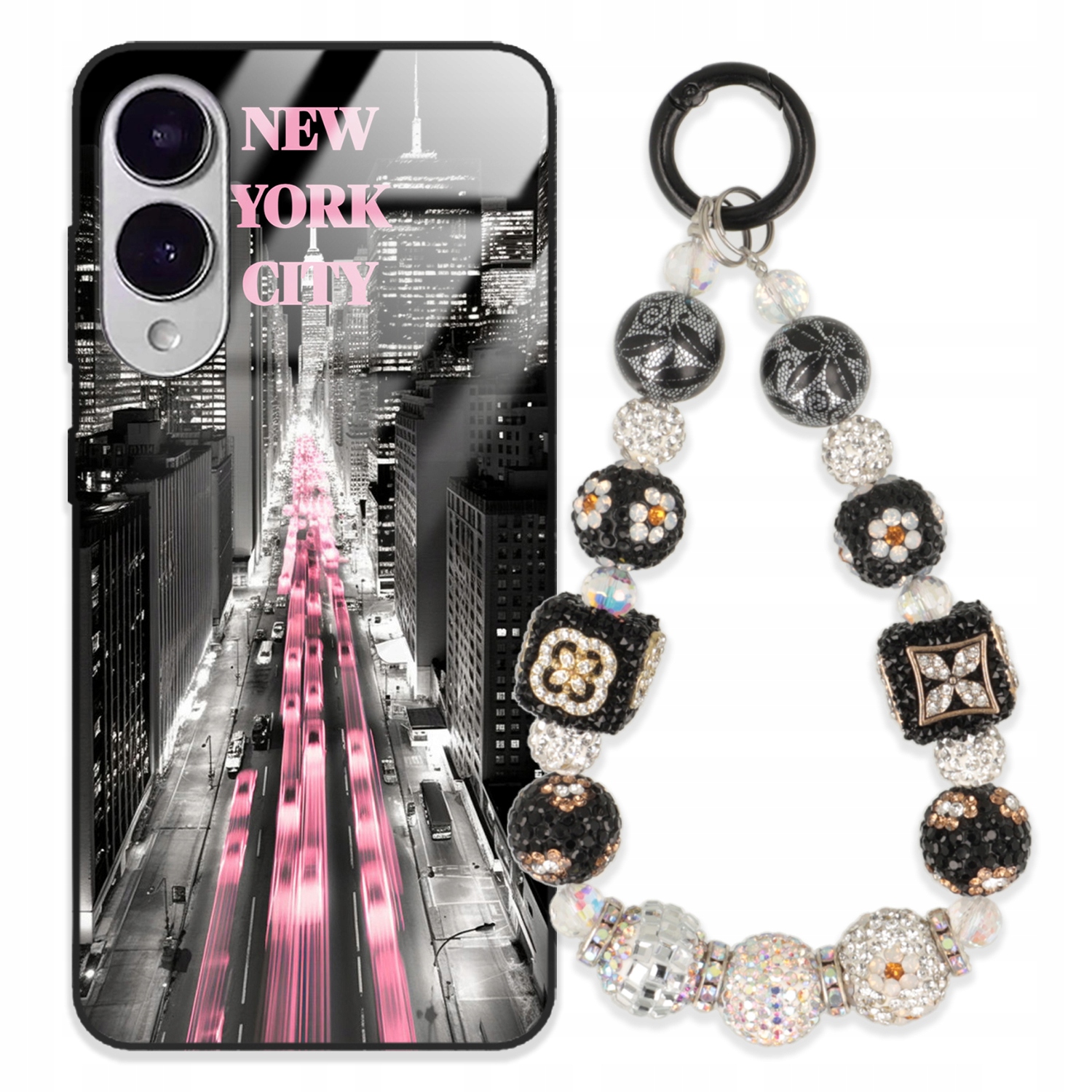 Puzdro Na Samsung S25 Edge Glass Kľúčenka Elegantné Prémiové Vzory