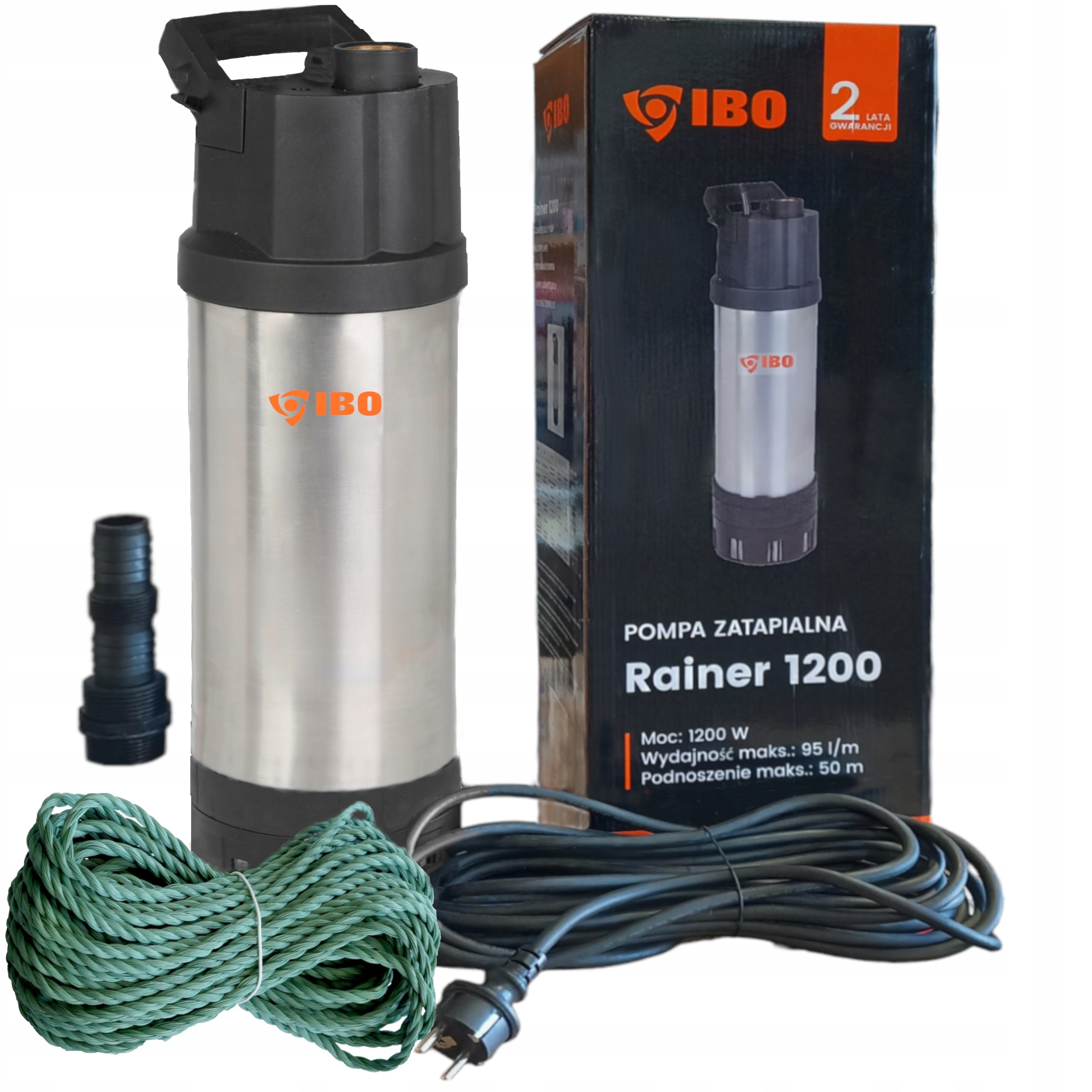 Čerpadlo na dažďovú vodu Rainer 1200 Auto Ibo 1200 W 5700 l/h
