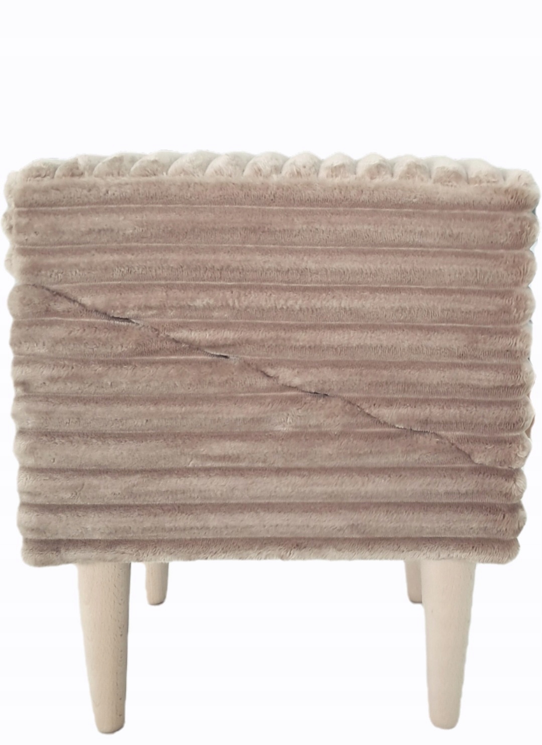 Podest Pufa 2w1 rampa dla psa i kota Miękki Sztruks Capucino Produkt Polski