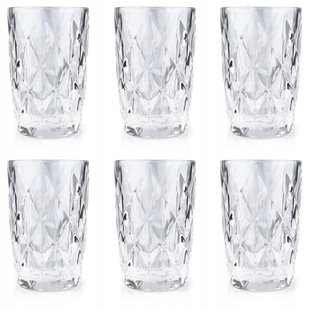 

Komplet 6 Szklanek kryształowych Wysokie 300ml