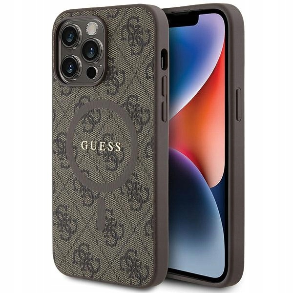 Guess GUHMP14LG4GFRW iPhone 14 Pro 6.1" hnědý/brown hardcase 4G Collectio