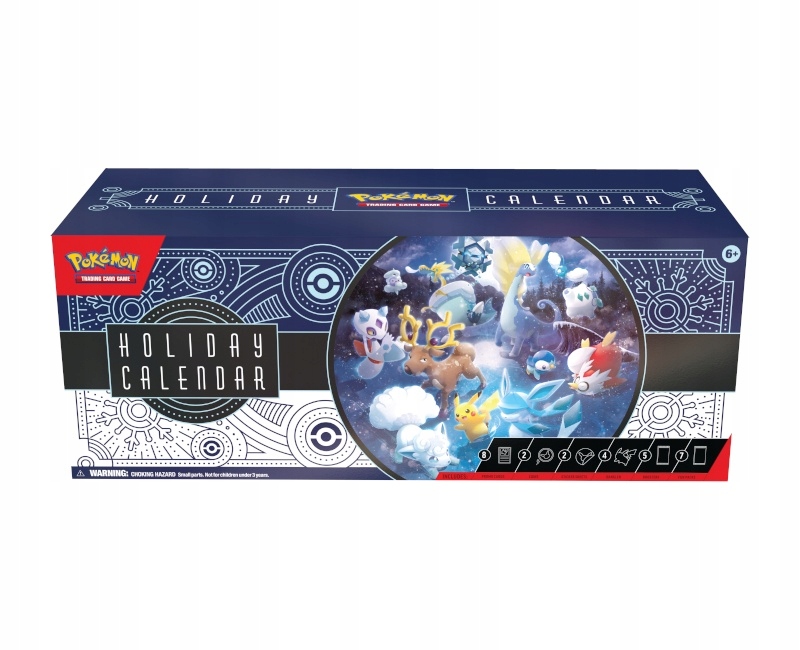 Zestaw oryginalnych kart Pokemon Tcg: Holiday Calendar 2023 Box