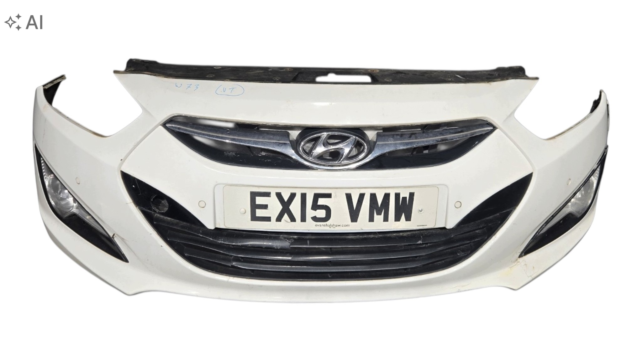 HYUNDAI I40 PDC washers front bumper front complete NCW