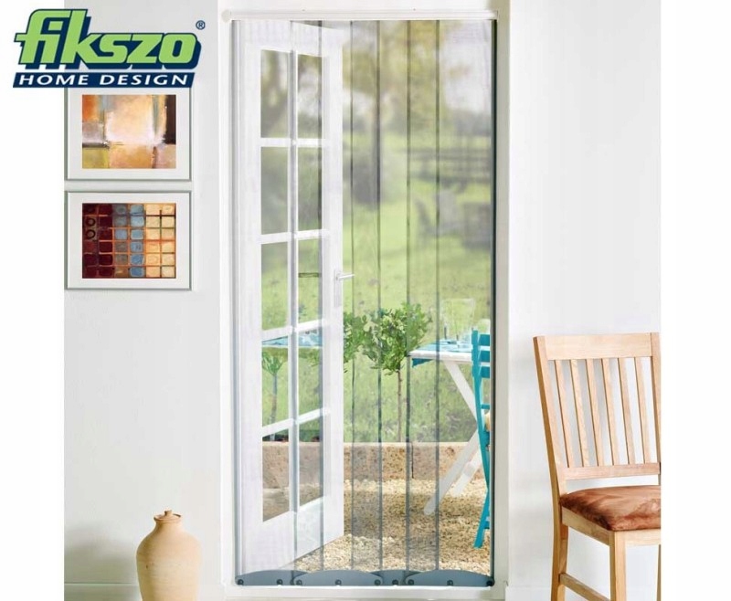 MOSKITIERA NA DRZWI ZASŁONA SIATKA DELUX 100x240CM Kod producenta 523910