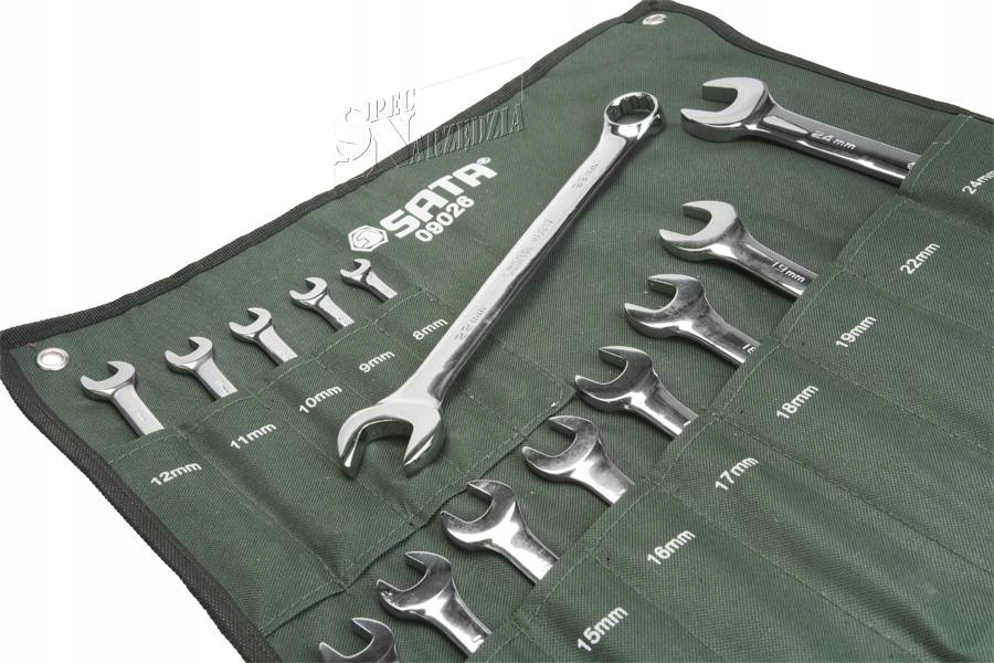 SATA ПЛОСКИЙ КЛЮЧ НАБОР 14 ШТ 09026