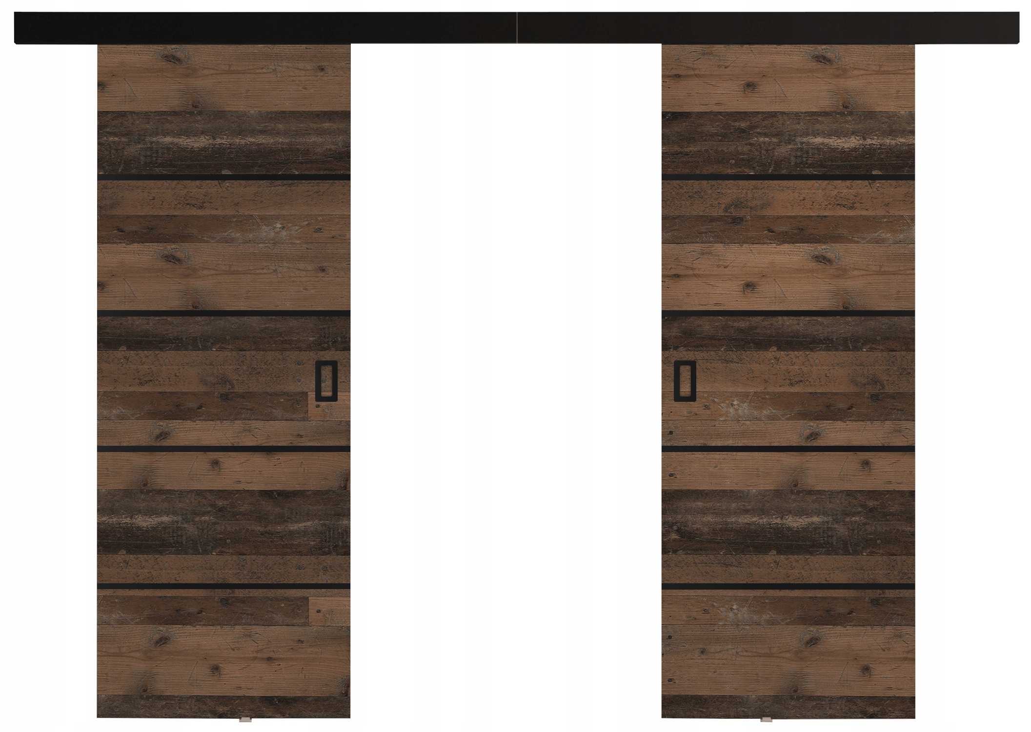 Nástěnné posuvné dveře Wermo Duo Plus 192 s maskovacím krytem