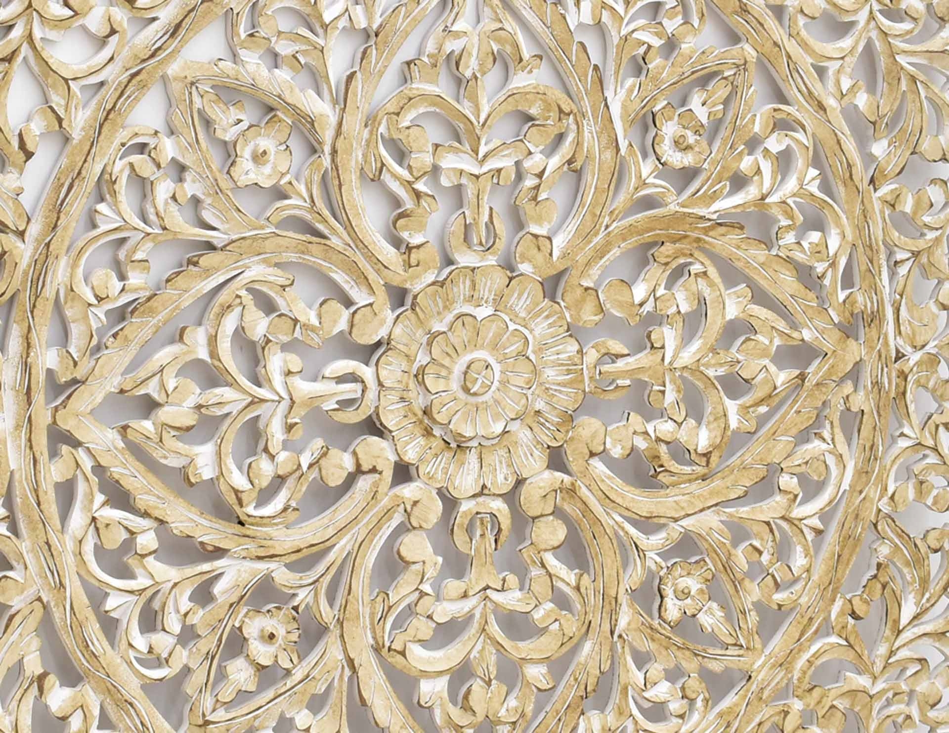 Indyjski panel ścienny ażurowy kwadrat dekor Materiał płyta MDF