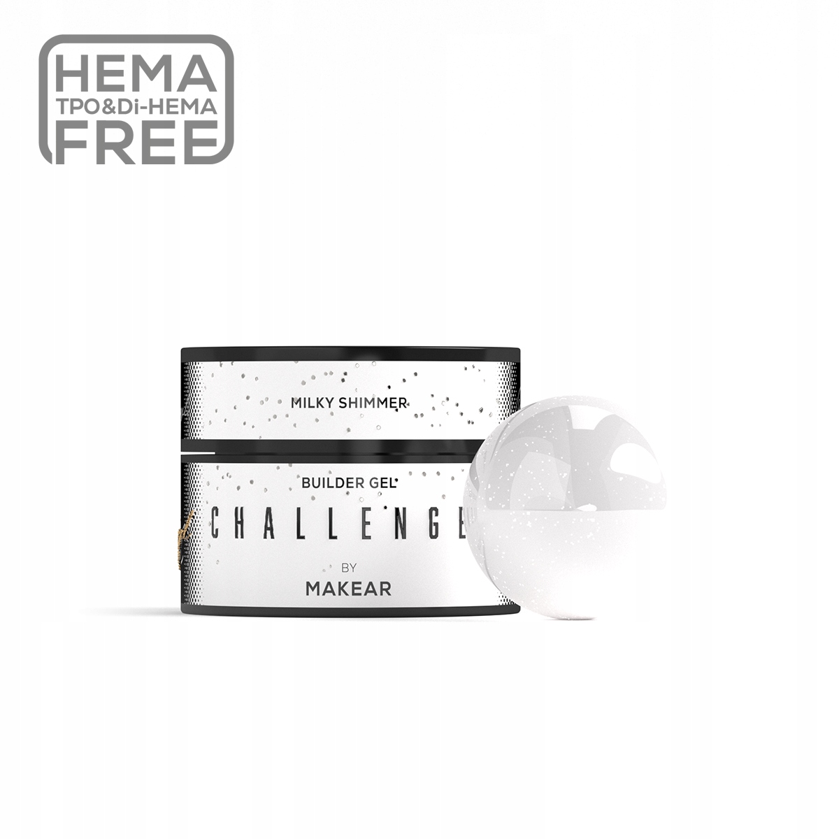 Żel budujący Makear Challengel Shimmer Milky HG11