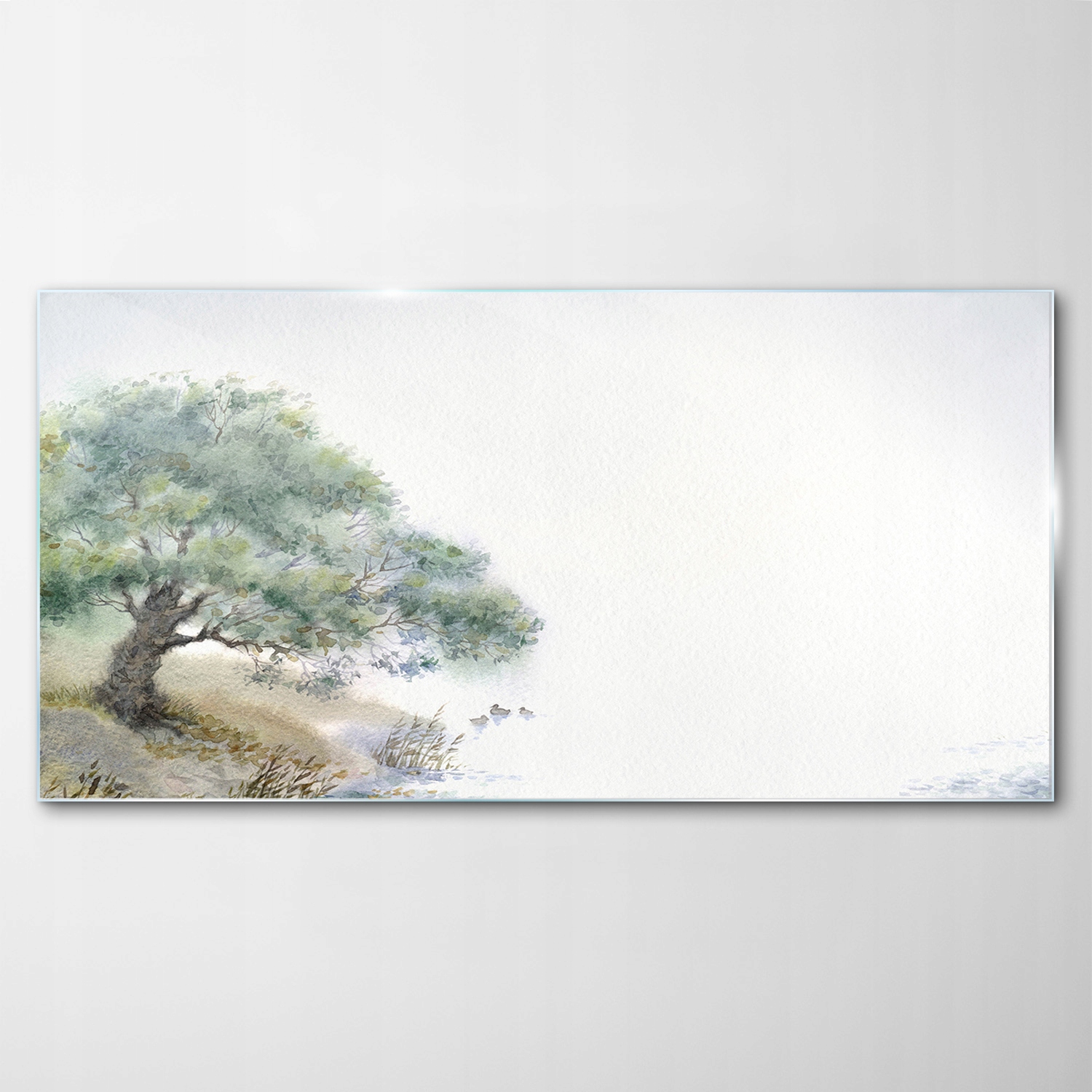 

Hartowany Obraz Szklany Akwarele Drzewa 120x60