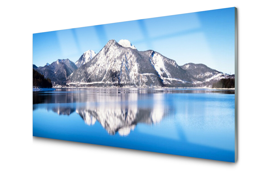 

Panel szklany dekoracyjny Jezioro Góry 100x50