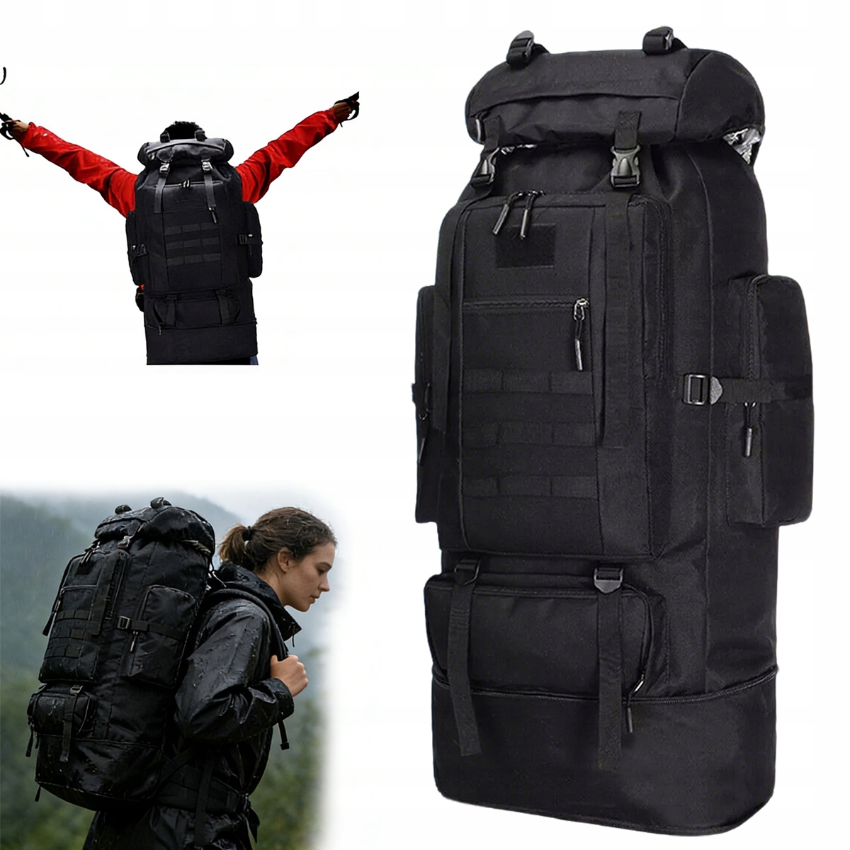 Plecak Turystyczny Trekkingowy Górski W Góry 100L Męski Damski Mocny