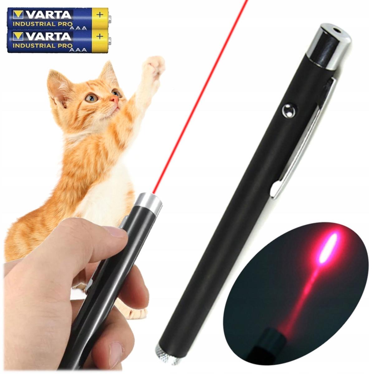 

Wskaźnik Laserowy Laser Pointer Zabawka dla Kota