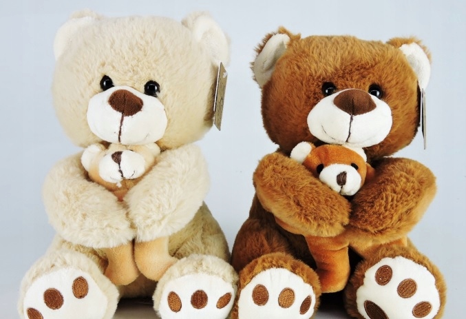 

Maskotka pluszowy Miś z dzieckiem 25 cm Pluszak