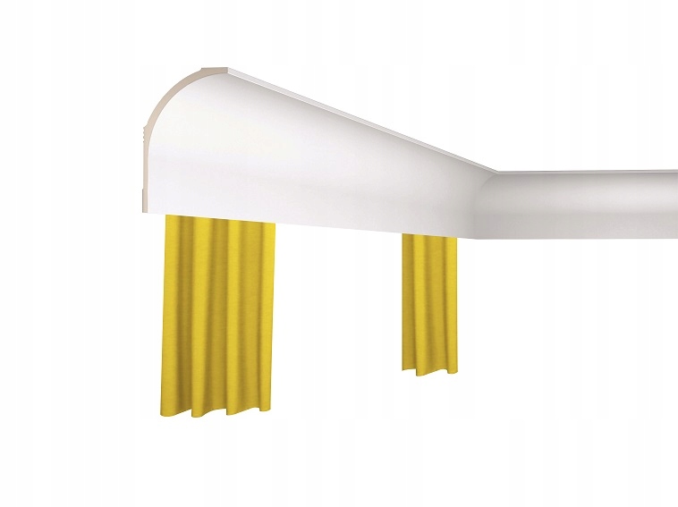 stropní lišta 18 cm nehořlavá římsová záclonová faseta holka 2 m Nmc