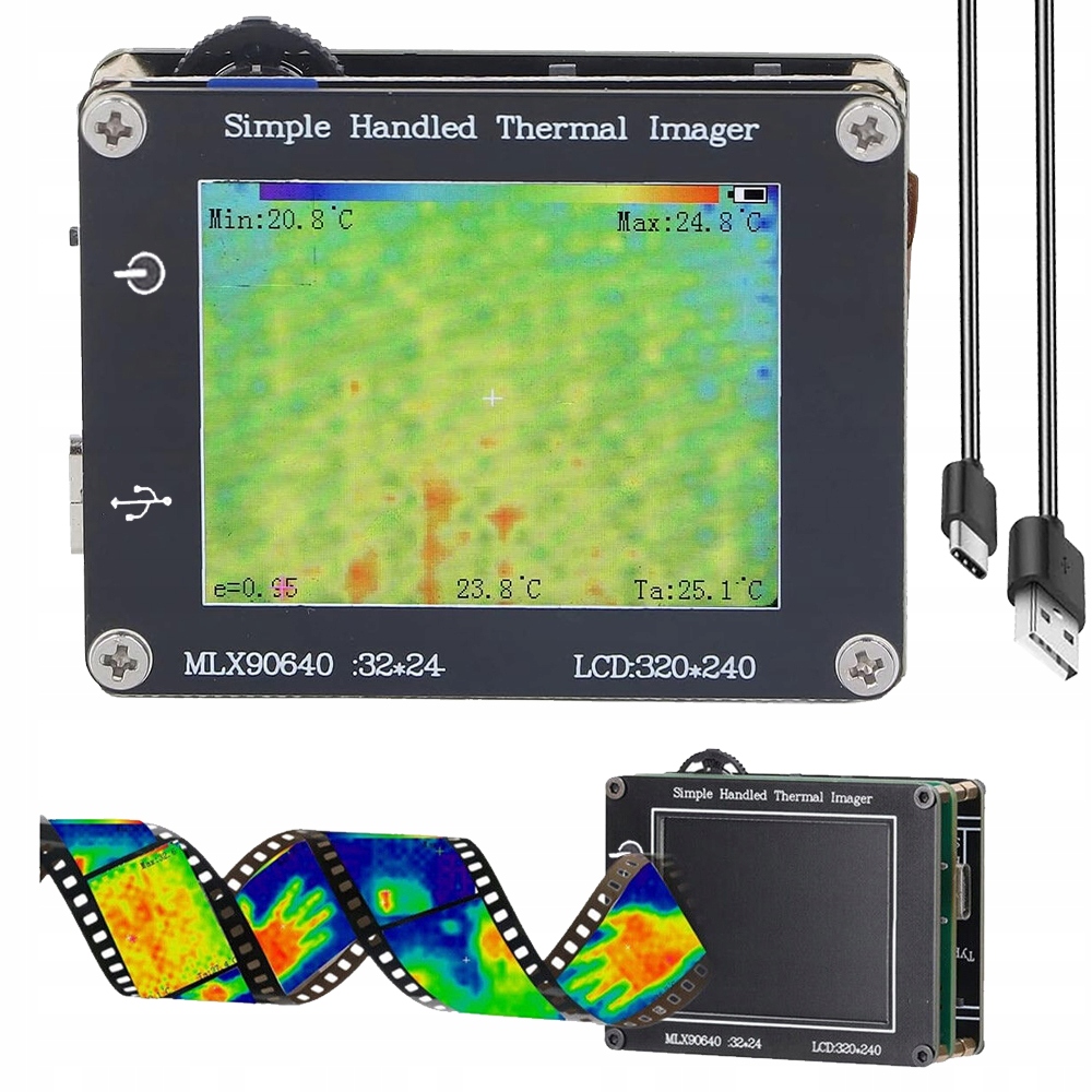 KAMERA TERMOWIZYJNA LCD -40 DO 300 stopnie Celsjusza TERMOMETRIA EAN (GTIN) 882696089213