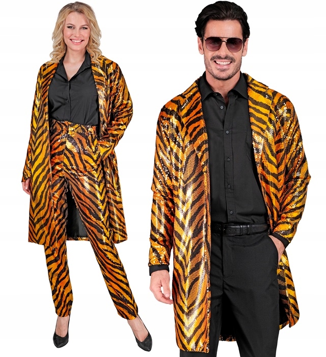 Módní kabát na párty Kostým Přebr Party Fashion Coat L/XL