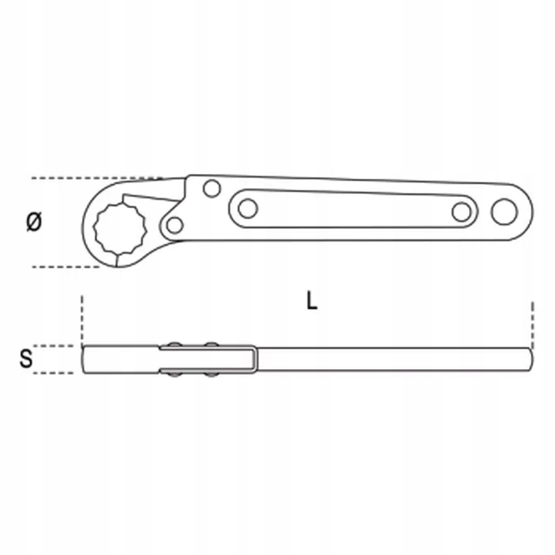 Klucz oczkowy jednostronny otwierany 19mm Marka Beta