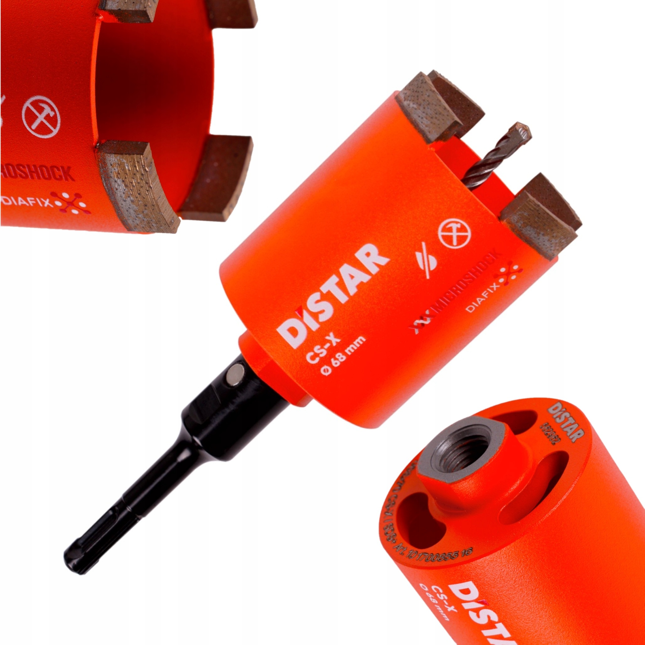 Distar Wiertło Diamentowe Koronka Do Betonu 68x70mm M16xSDSplus Cs-x