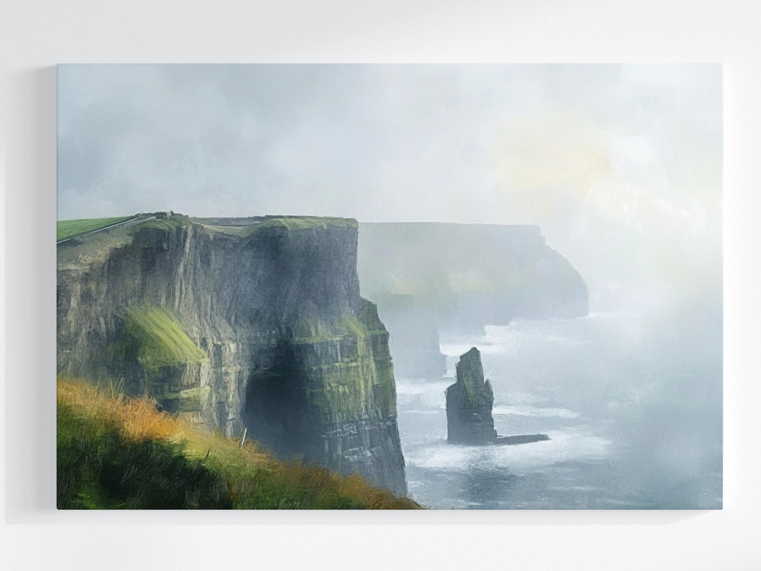 Obraz Na Plátně Canvas Krajina Irsko Útesy Mohéru Pobřeží Oceán 120x80