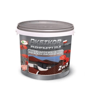 Aksikor Premium Brązowy Ral 8019 Farba Na Dach 5L
