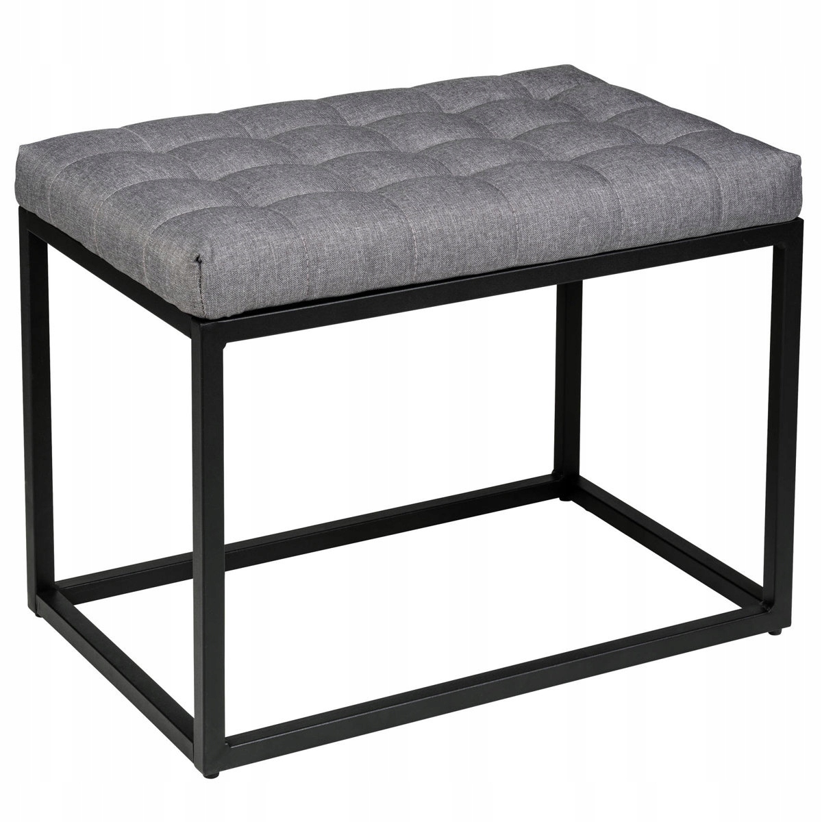 Ława Do Salonu metalowa Szara czarna Loft Wenko