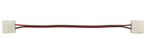 ZŁĄCZKA DO TAŚMY LED PODWÓJNA ZATRZASK ZACISKOWA Z KABLEM 8 mmm Typ złączka