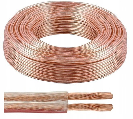 

Przewód kabel TLgYp 2x1 głośnikowy linka za metr