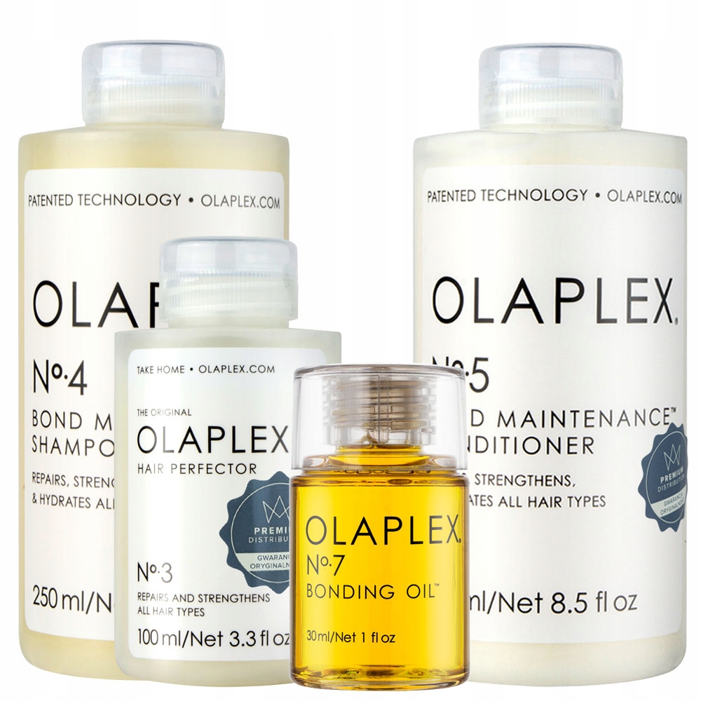 

Olaplex Zestaw regenerujący włosy No3 No4 No5 No7