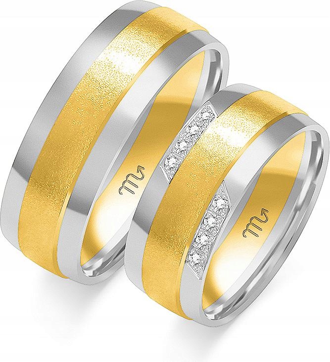 Bílé zlaté svatební svatba 585 vel 14 15 16 exkluzivní kolekce