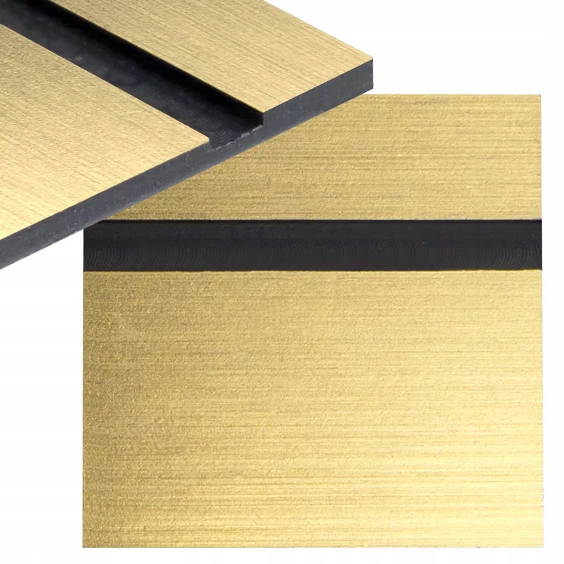 10x Laminat grawerski 1,3mm szczotkowane złoto/czarny 855 formatka 300x200