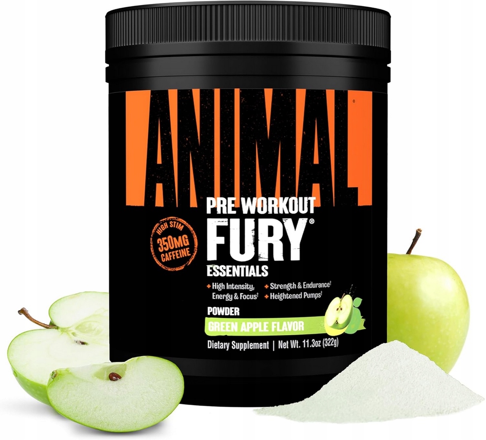 Universal Animal Fury Zelené Jablko 322G Předtréninkový Doplněk