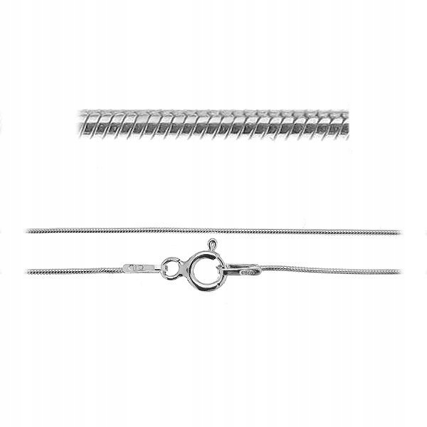 

Łańcuszek srebny 925 Snake Żmijka 45cm 0,7mm