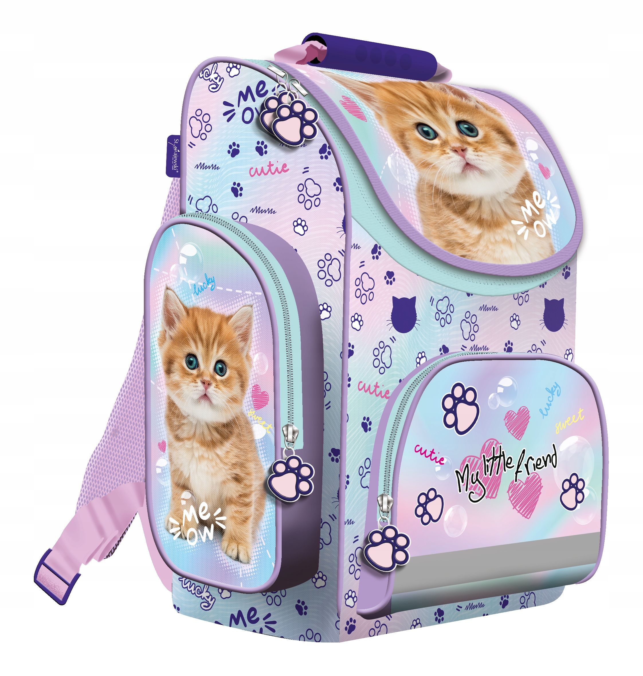TORNISTER+PIÓRNIK+WOREK KITTY MY LITTLE FRIEND ST. MAJEWSKI EAN (GTIN) 5903235668869
