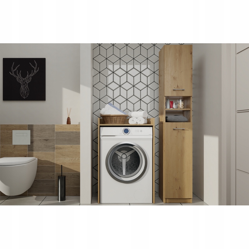 SZAFKA ŁAZIENKOWA NA PRALKĘ POLA NP DĄB ARTISAN OUTLET Marka TopEshop