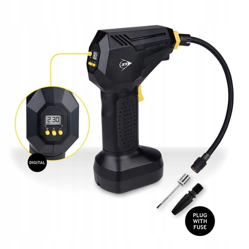 Vzduchový kompresor Dunlop ED-226557 Vzduchový kompresor digitálny 12V 150