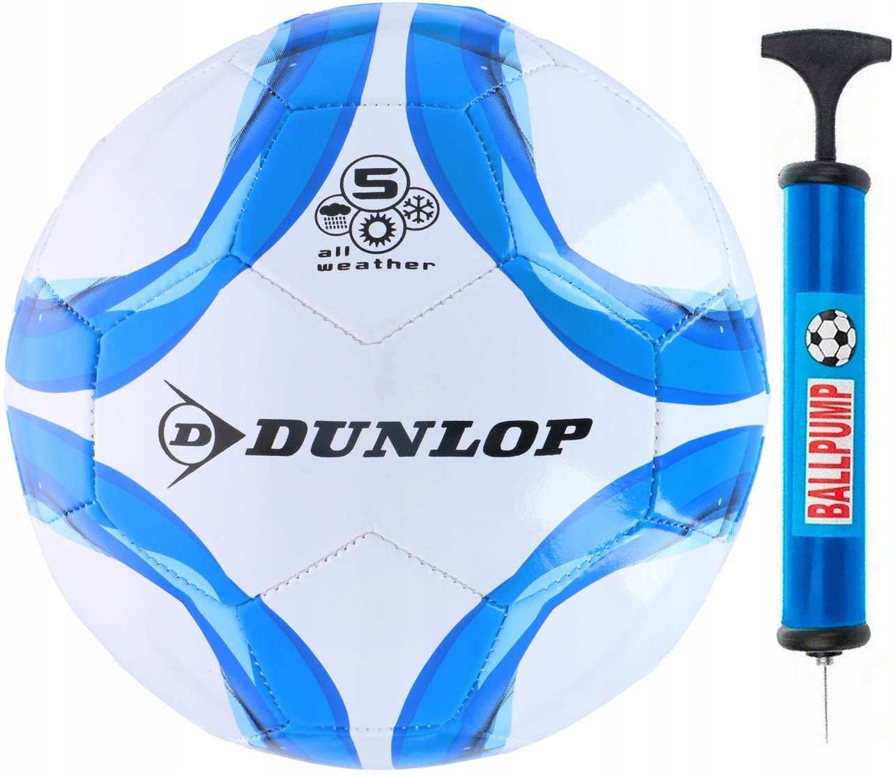 

Piłka Nożna Dunlop Do Nogi r. 5 do nogi Pompka!