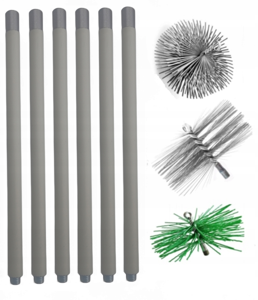 Sada Na Čistenie Komína Zospodu 6 M 3 Kefy Fi 180