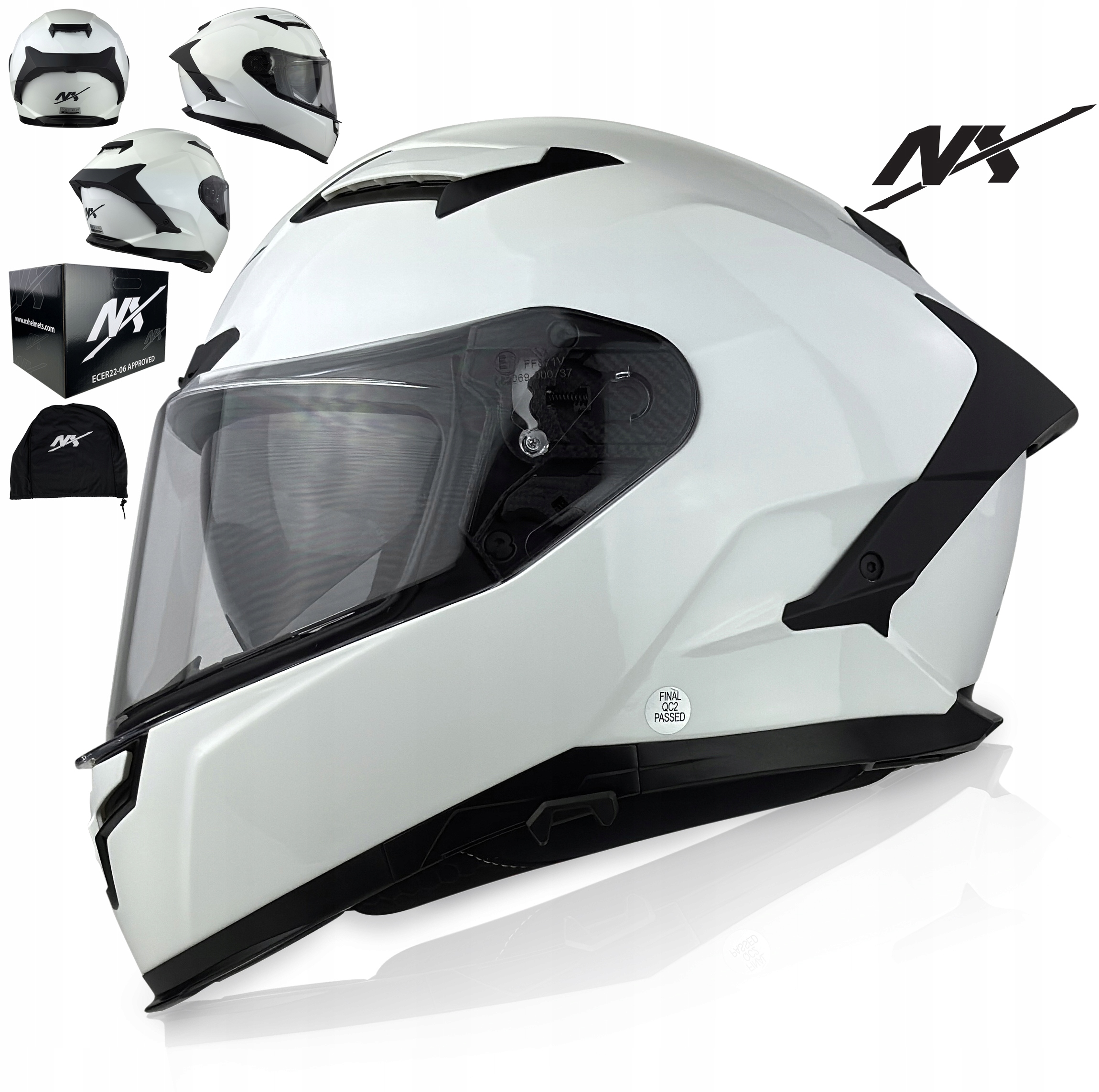 Motocyklová Přilba Integrální Nx Speed II vel. S Interkom Ready Blenda