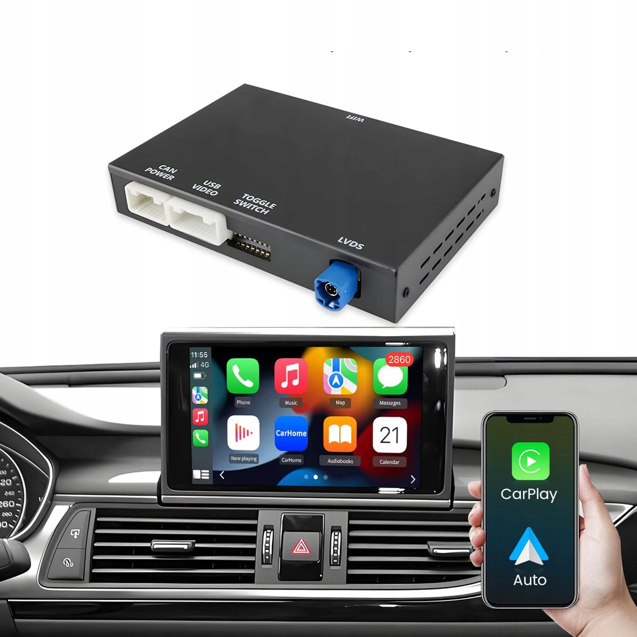 Moduł Carplay Android Auto do Audi A6 C7 / A7 C7 / do RMC