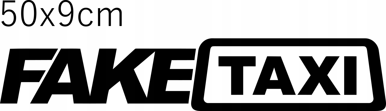 

Naklejka na samochód Fake Taxi 50x9cm