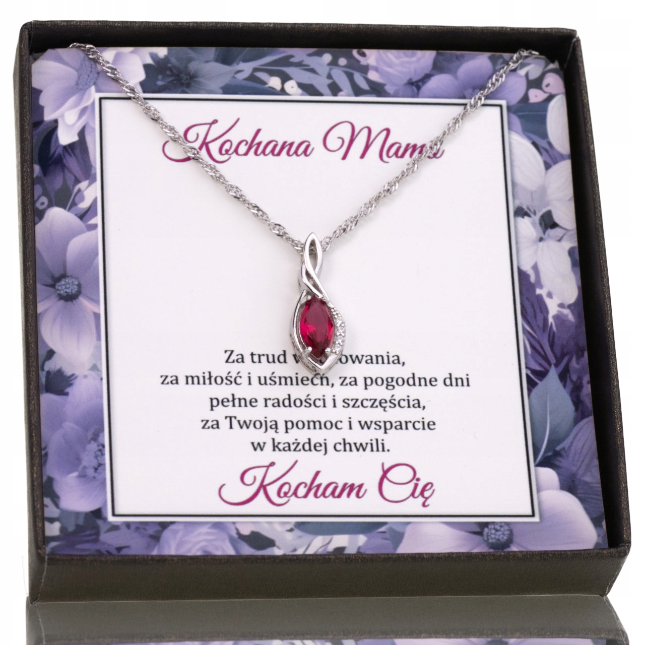 Stříbrný náhrdelník pro maminku, věnování Dárek