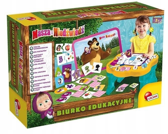 MASZA I NIEDŹWIEDŹ - BIURKO EDUKACYJNE, LISCIANI