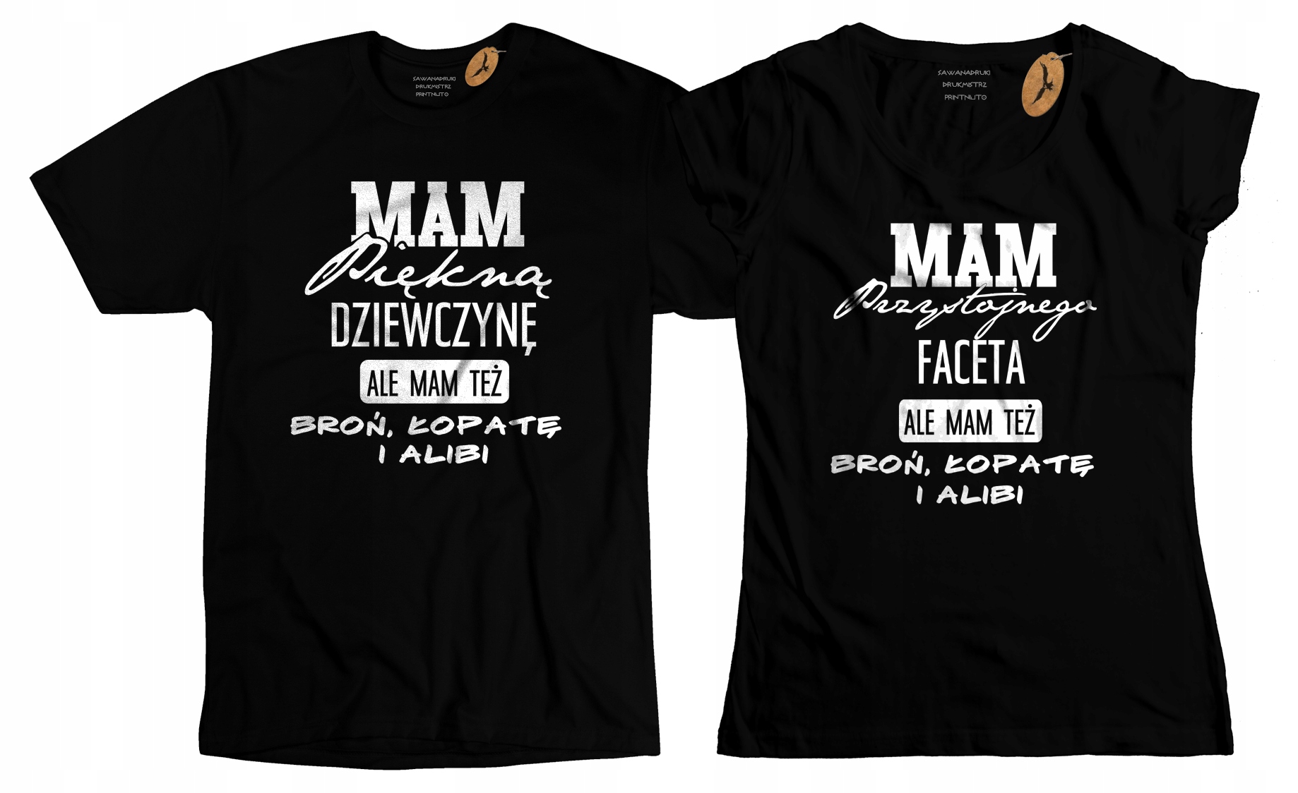 

Koszulki dla par prezent na Walentynki - zestaw