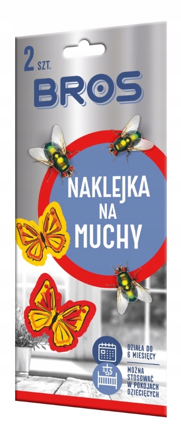 

Bros Naklejka na okno na Muchy op. 2 szt.