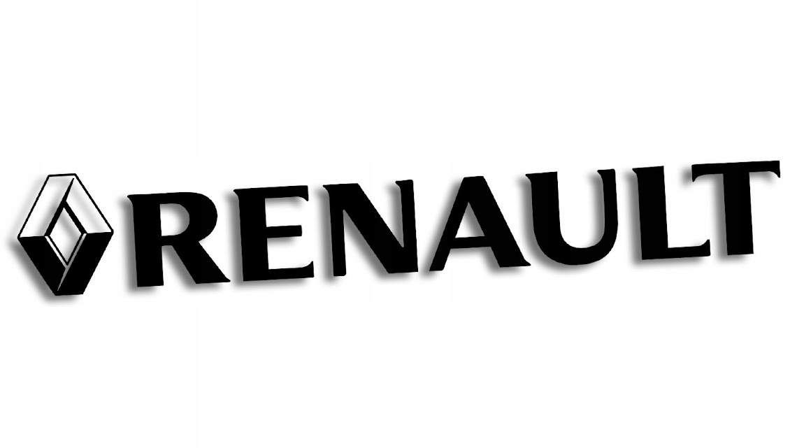 

Wycinana naklejka Renault czarna