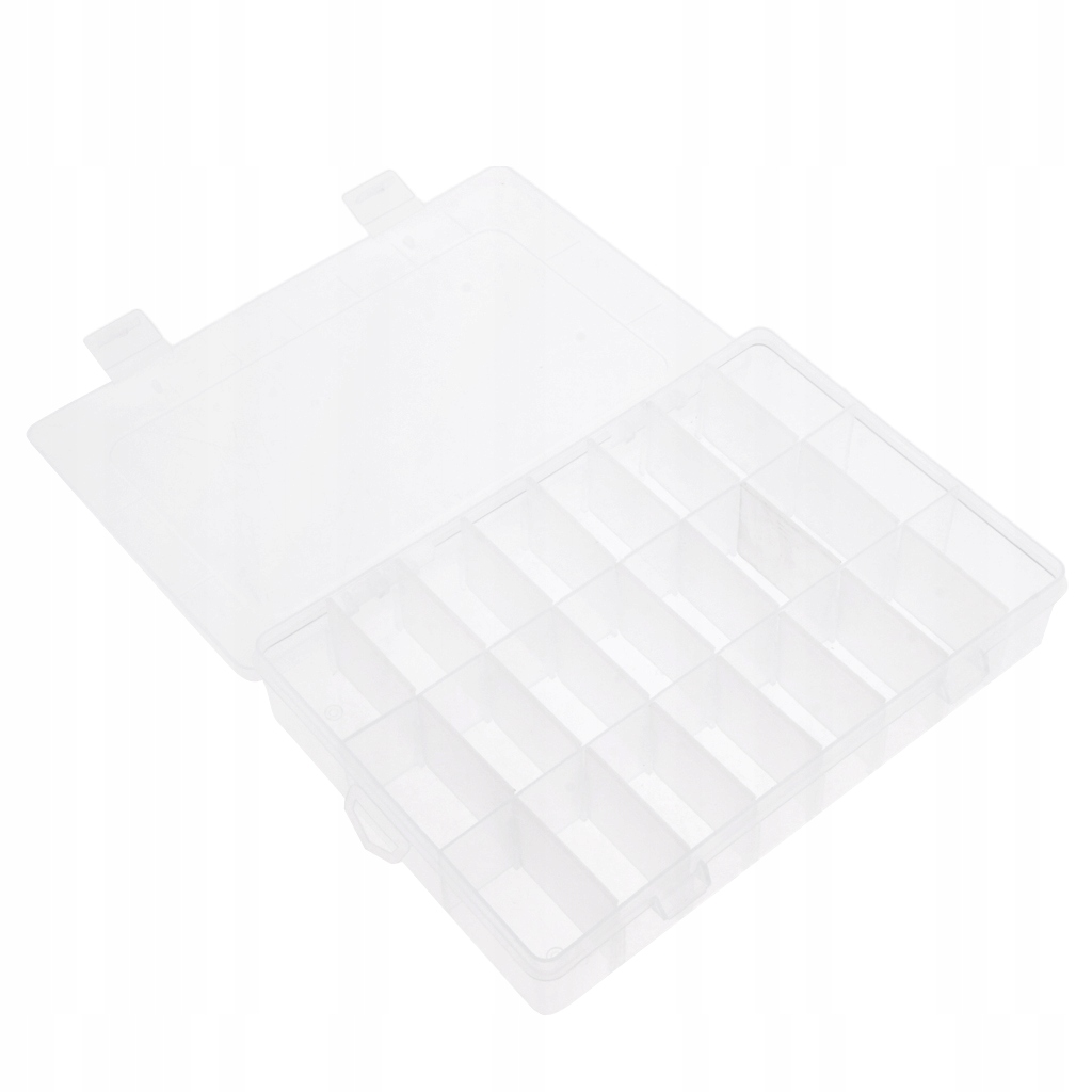 Plastikowy pojemnik do przechowywania z organizerem. Regulowana przegroda. Zdejmowane siatki Kod producenta Does not apply