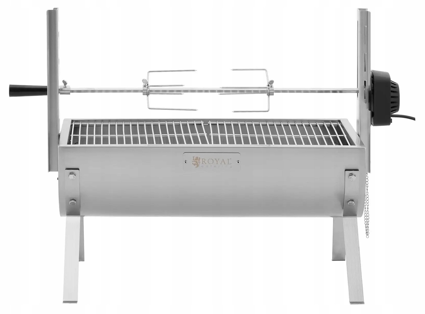 Grill węglowy z rożnem ruszt 61x32 cm Royal Catering RCSG-70PB 10012928