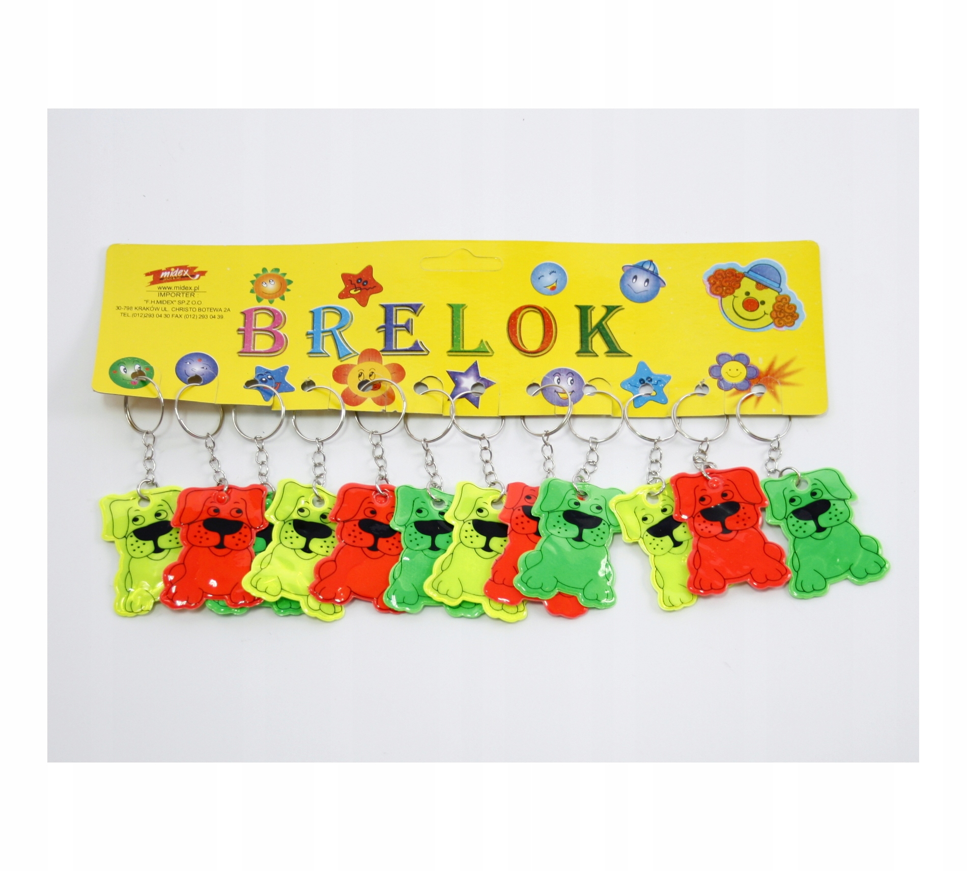 

Brelok Odblaskowy Piesek zawieszka Zestaw 12szt
