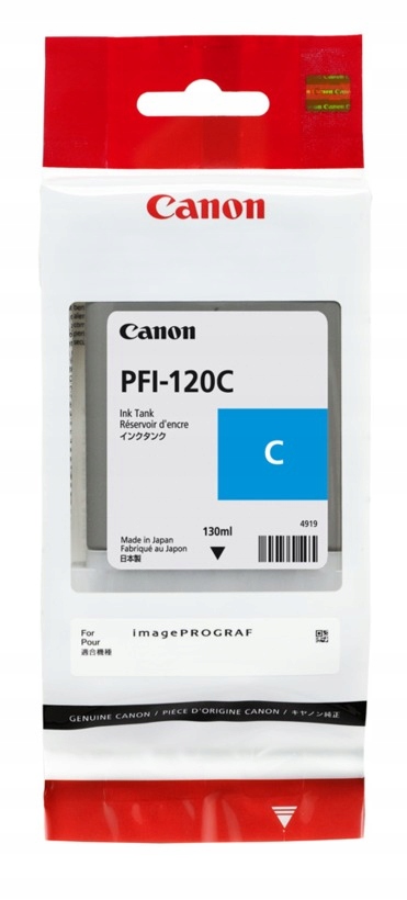 

Tusz org Canon PFI-120 Cy TM200 TM205 TM300 TM305