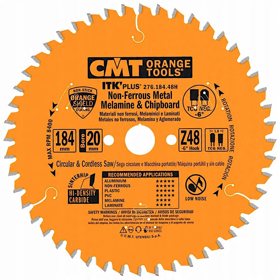 

Cmt Tarcza do aluminium laminatu 184x20mm 48z
